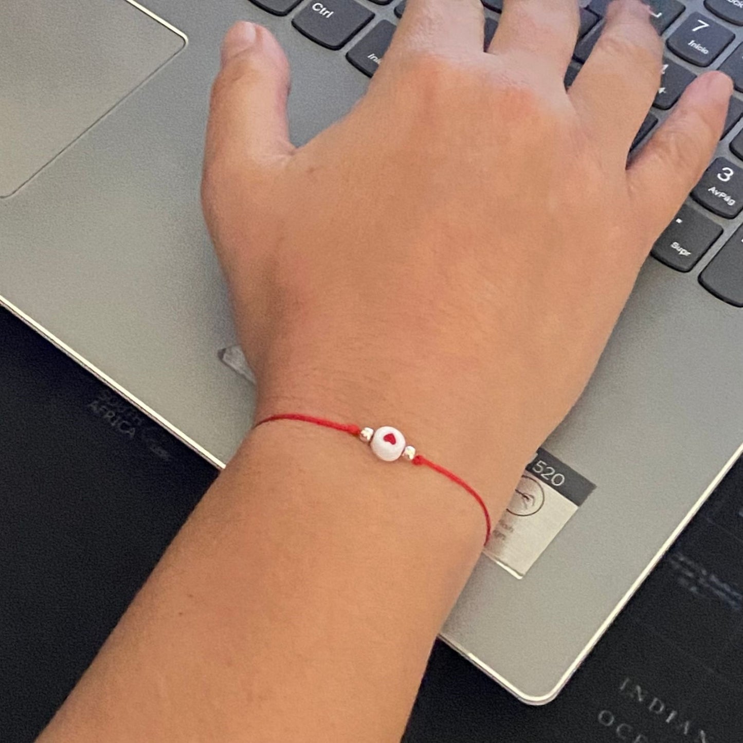 Pulsera Amor - Hilo y Plata