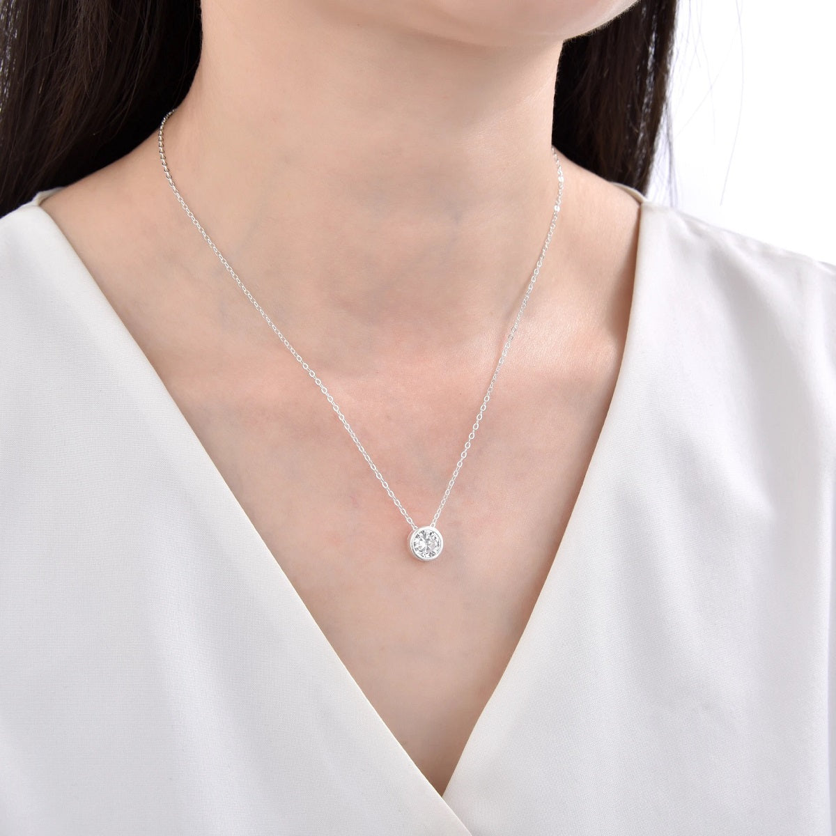 Collar Punto de Luz 6mm - Plata