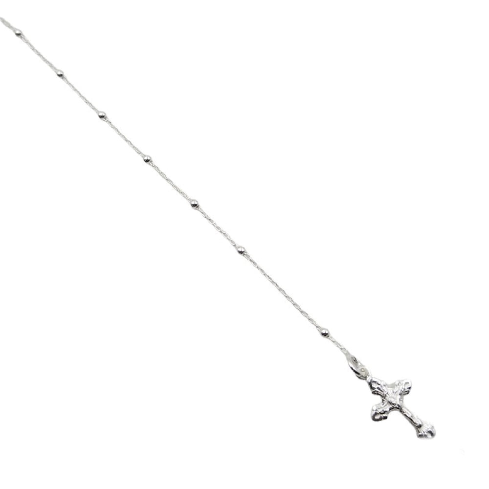 Pulsera Denario Medalla Milagrosa 2mm - Plata