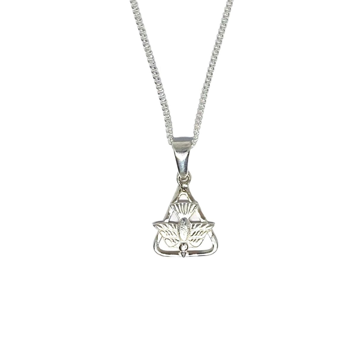 Dije del Espíritu Santo y Cadena - Plata