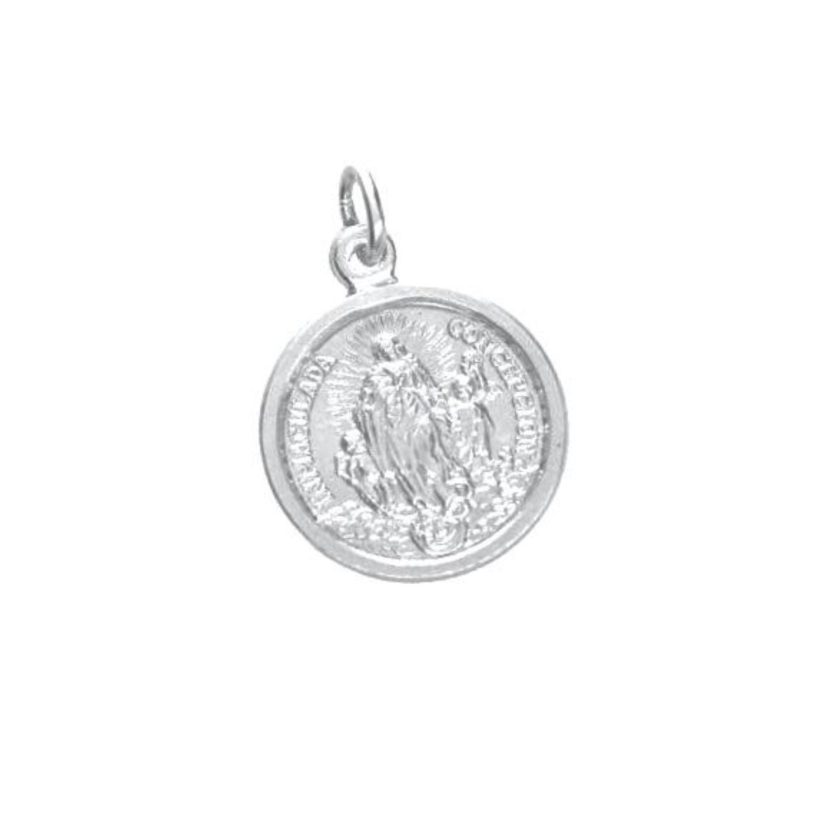 Dije Inmaculada Concepción de María 18mm - Plata