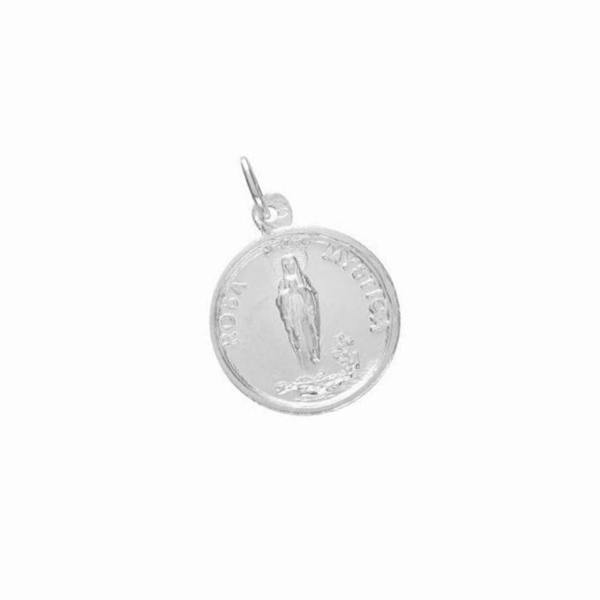 Dije Rosa Mística 18mm - Plata