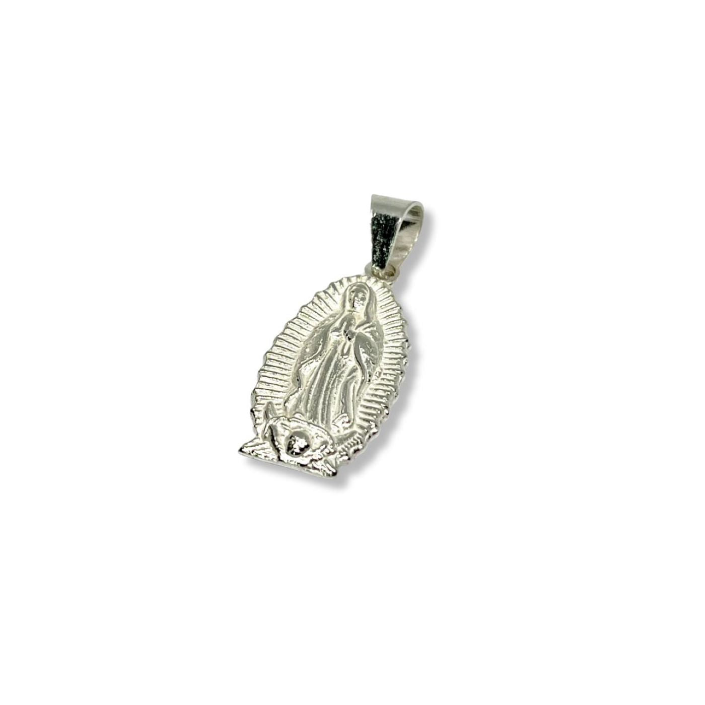 Dije Virgen de Guadalupe 17mm x 10mm- Plata