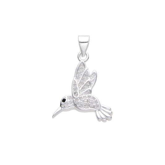 Dije Colibrí Brillos - Plata