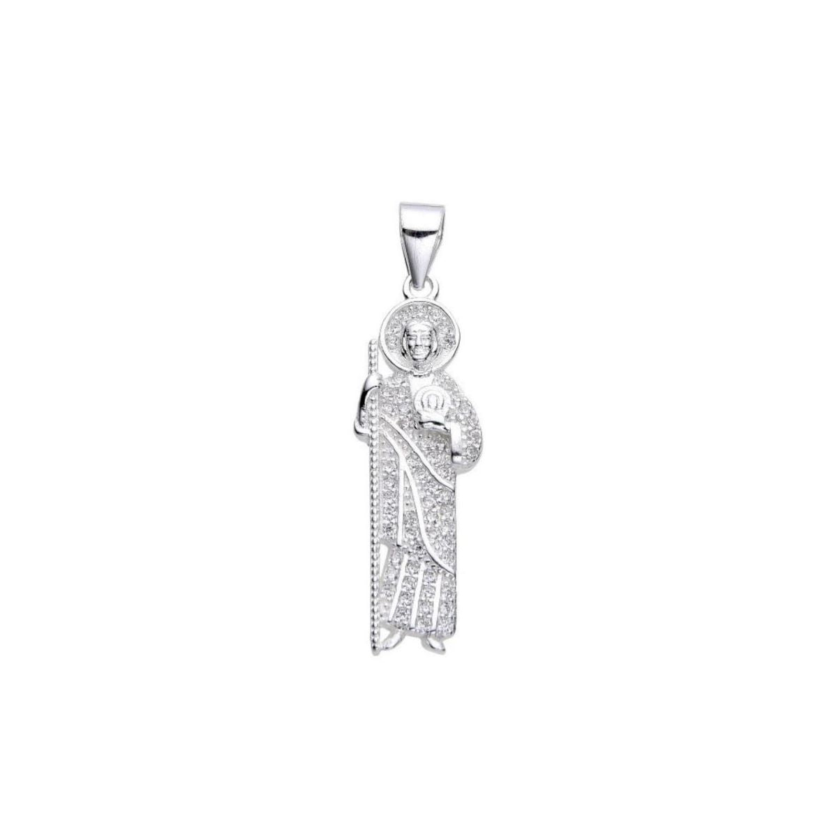 Dije San Judas Brillos - Plata