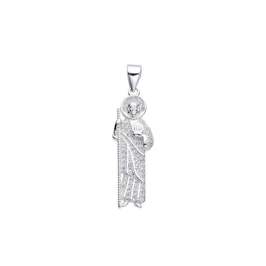 Dije San Judas Brillos - Plata
