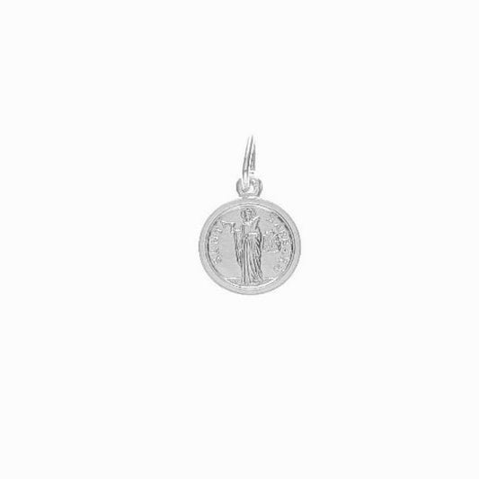Dije Santa Bárbara 10mm - Plata