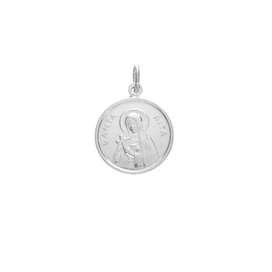 Dije Santa Rita 18mm - Plata