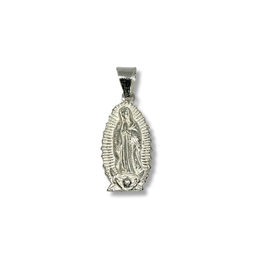 Dije Virgen de Guadalupe 17mm x 10mm- Plata