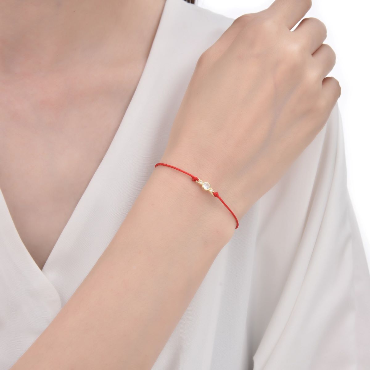 Pulsera Punto de Luz - Hilo y Plata