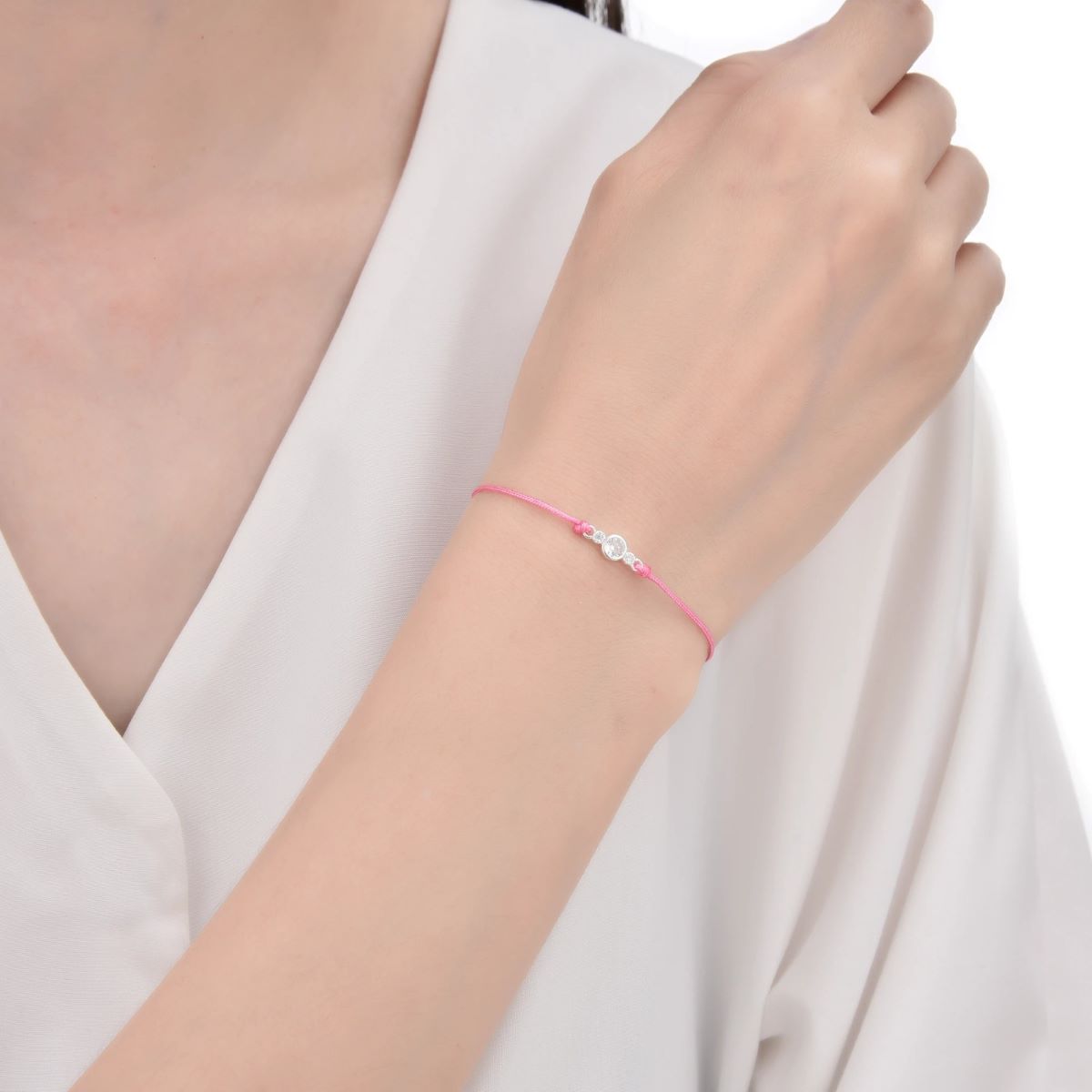 Pulsera Punto de Luz - Hilo y Plata