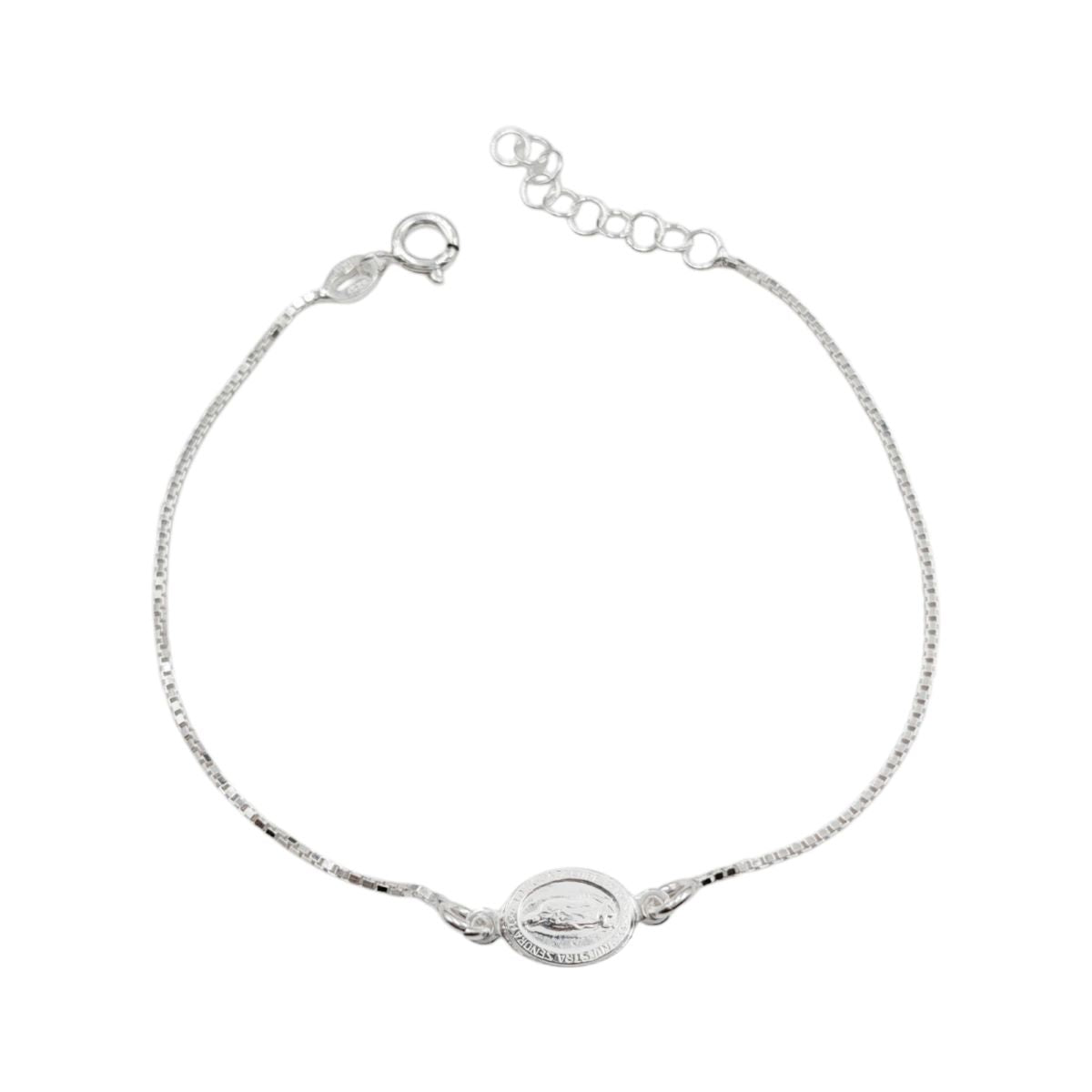 Pulsera Virgen de Guadalupe - Plata