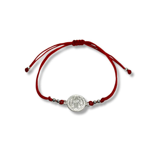 Pulsera de San Benito - Hilo y Plata