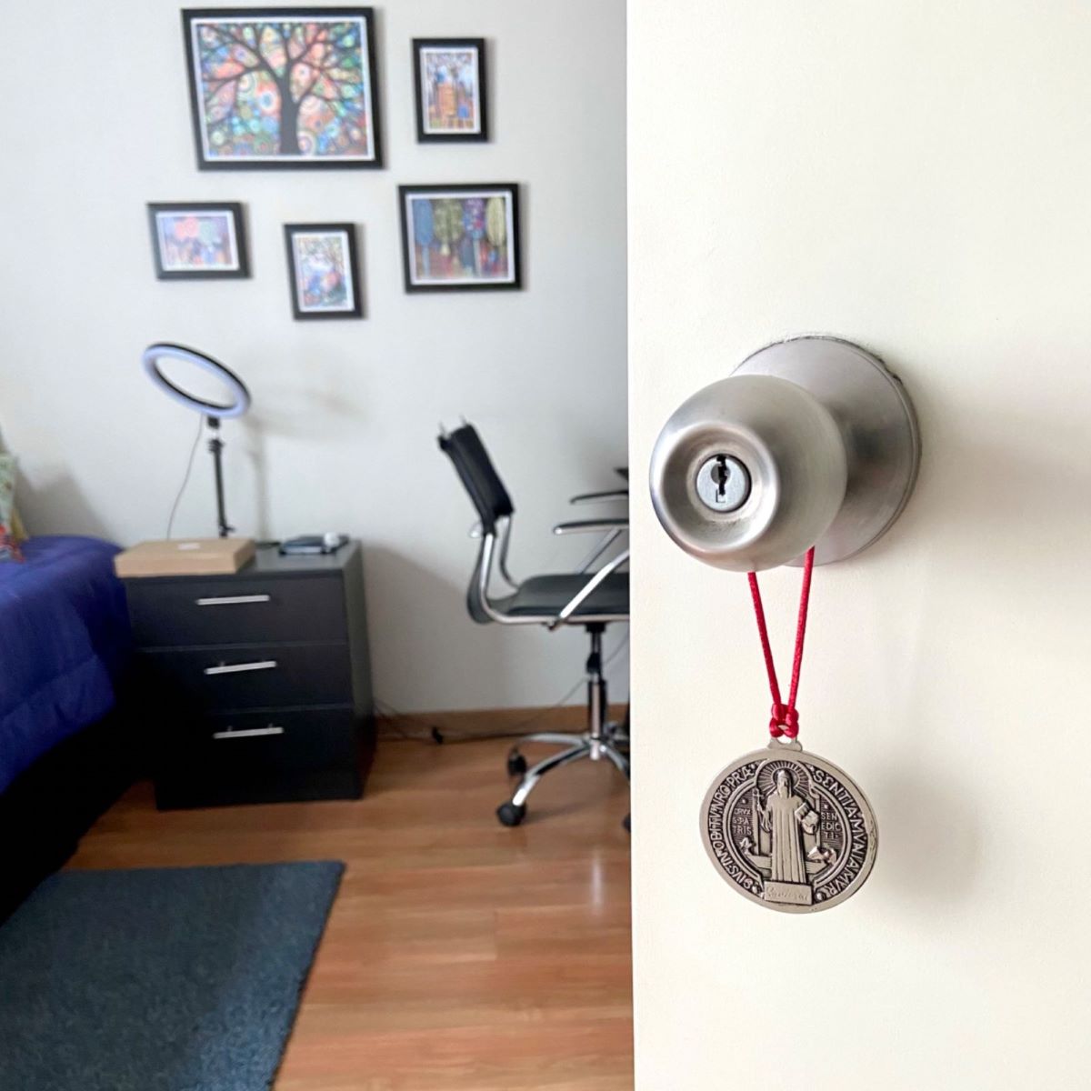 Medalla San Benito para Colgar - Rojo