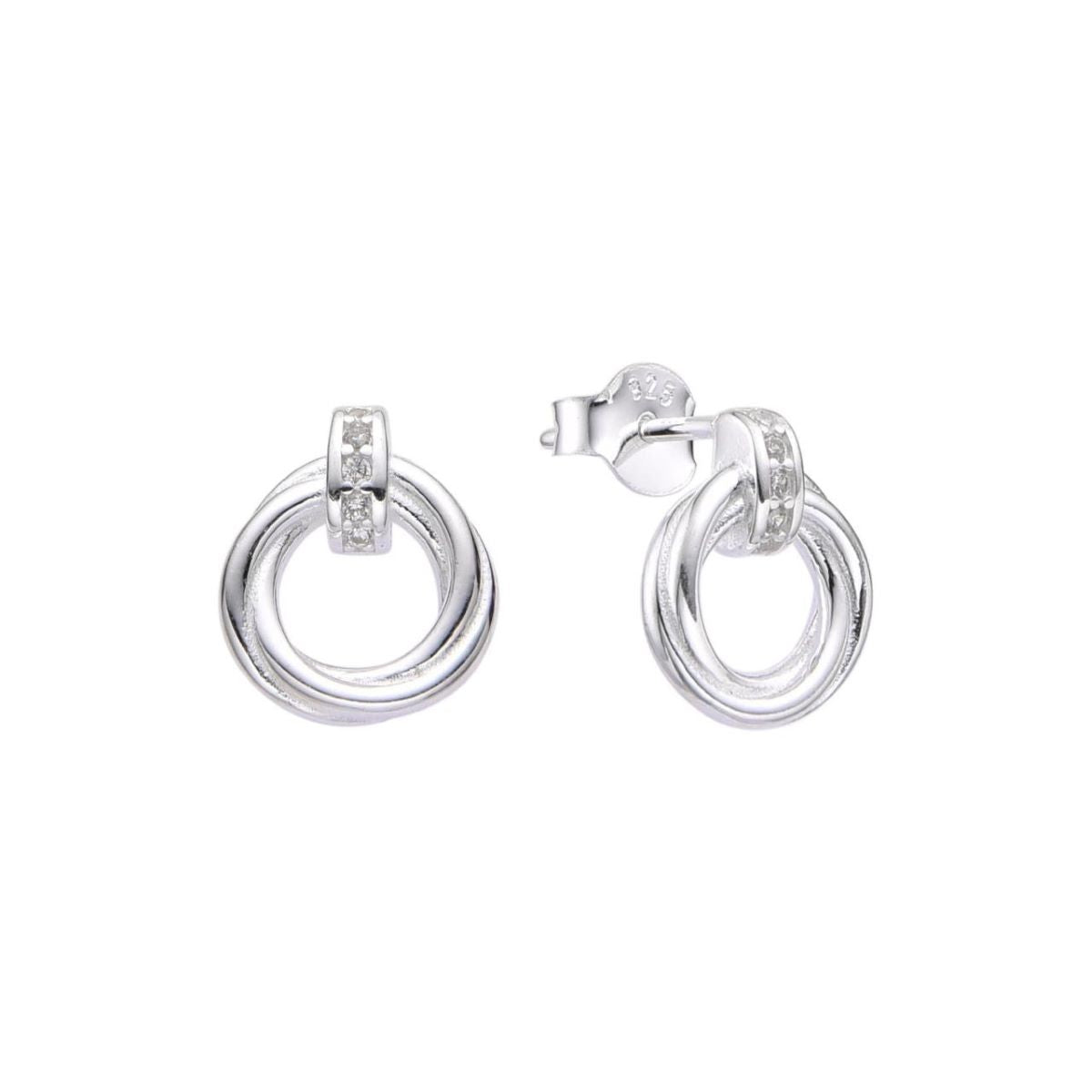 Aretes Entorchados - Plata