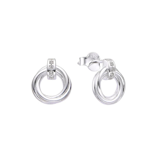 Aretes Entorchados - Plata