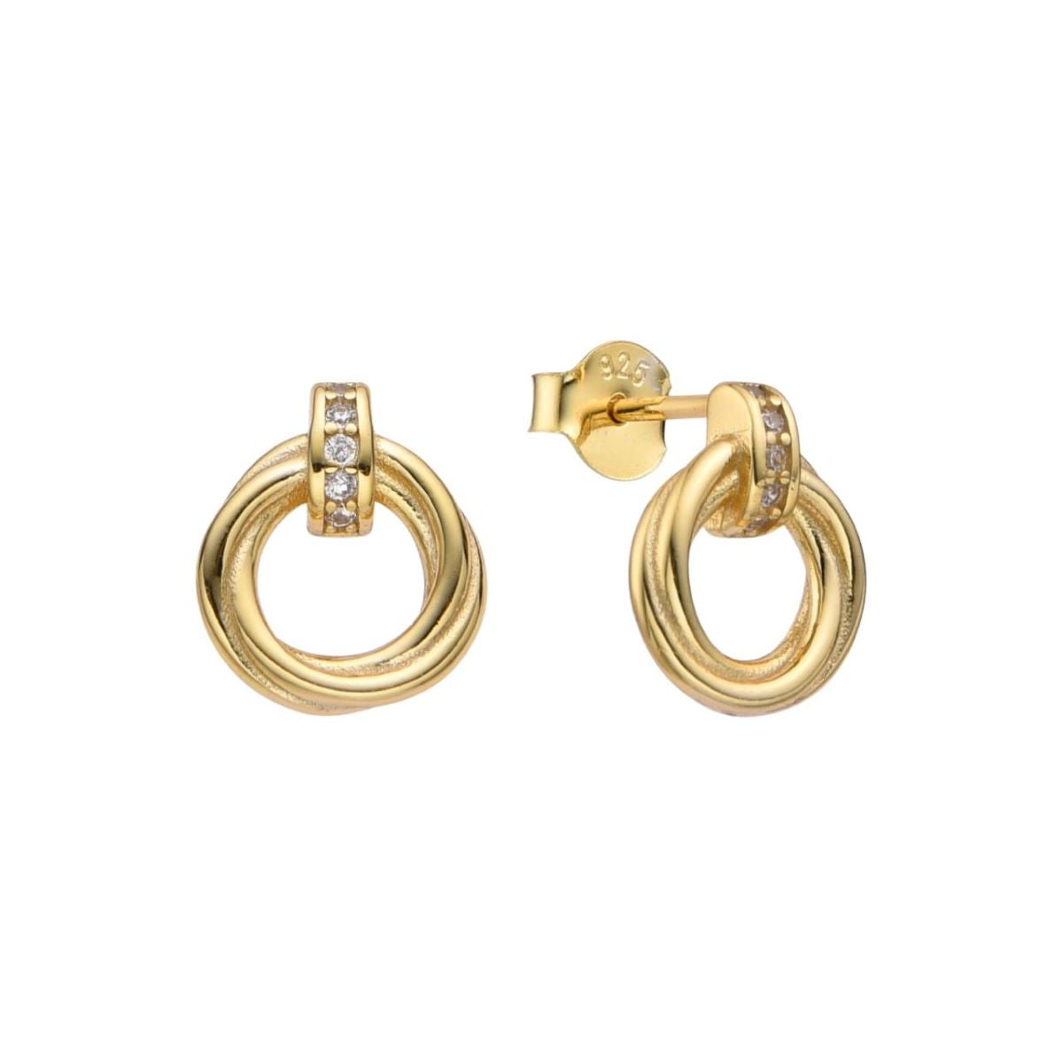 Aretes Entorchados - Plata