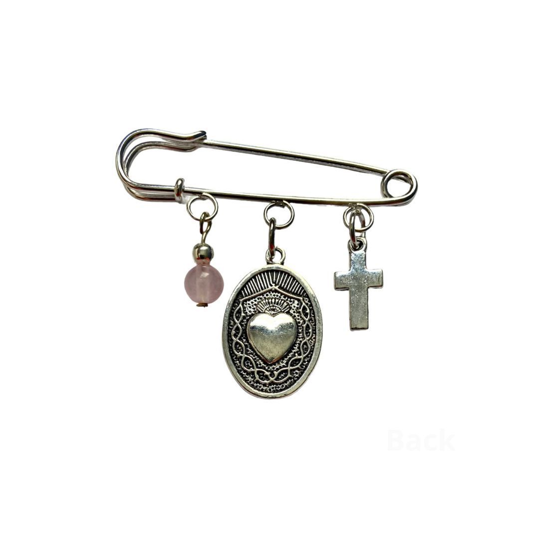 Broche Imperdible Divino Niño Jesús de Praga - Rosa