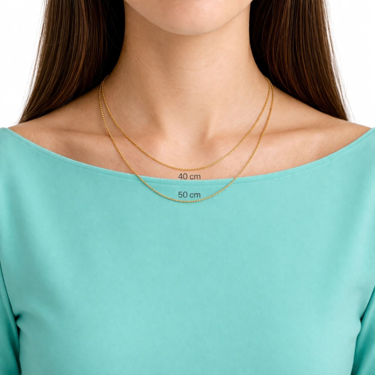Cadena Delgada Dorada - Plata