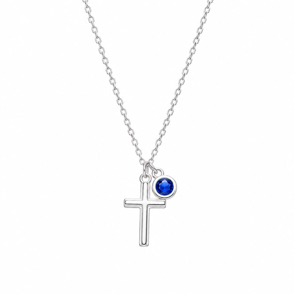 Collar Cruz Punto de Luz - Plata