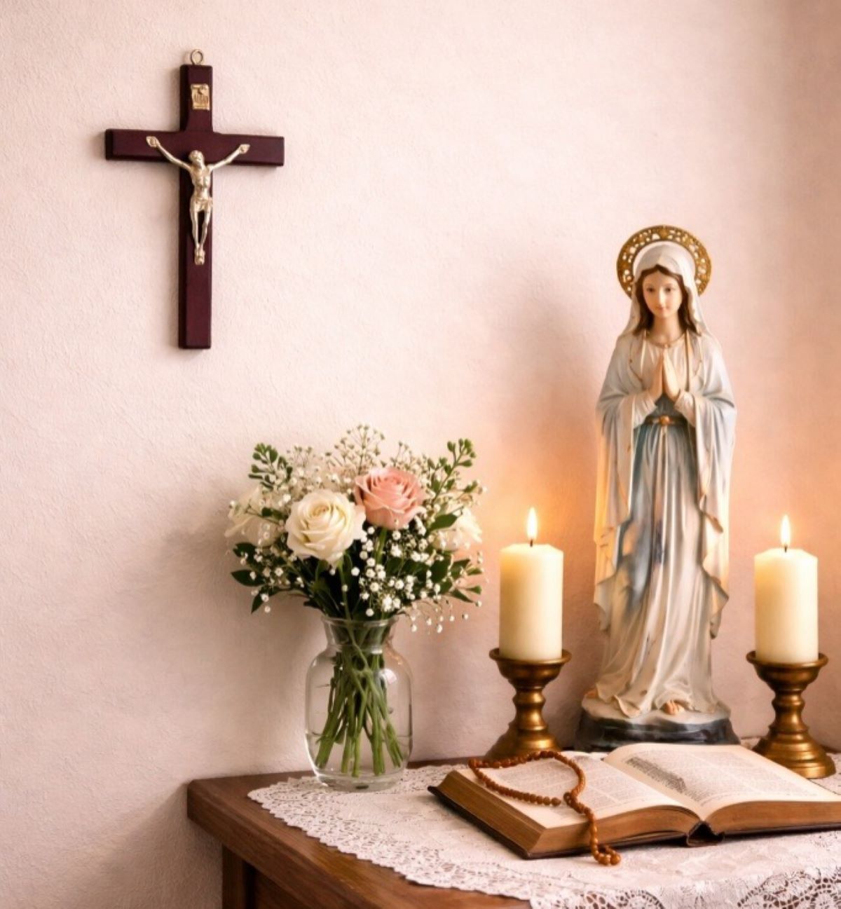 Cruz Cristo de Pared - Madera