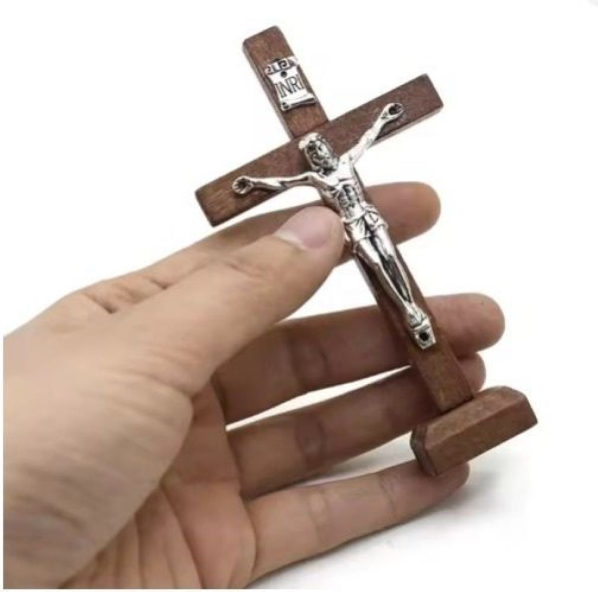 Cruz Cristo de Mesa - Madera
