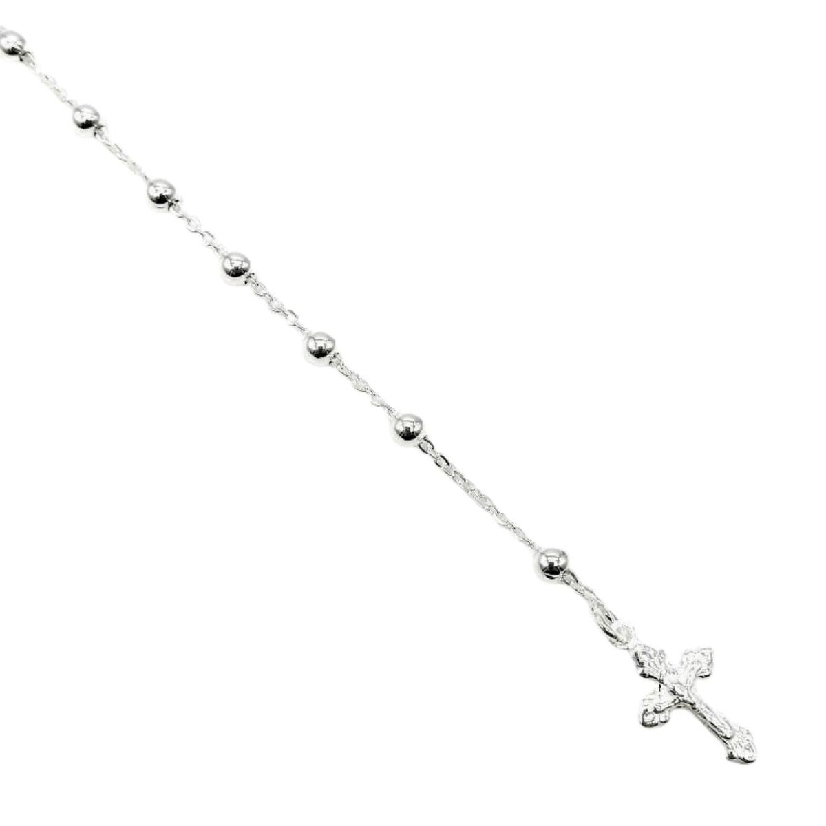 Pulsera Denario Medalla Milagrosa 4mm - Plata