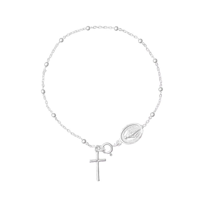 Pulsera Denario Medalla Milagrosa - Plata