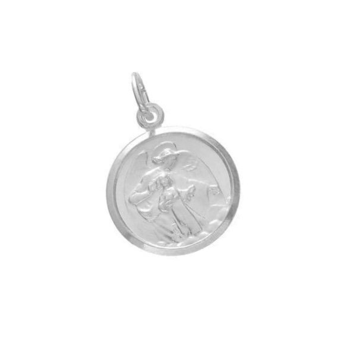 Dije Angel de la Guarda 17mm - Plata