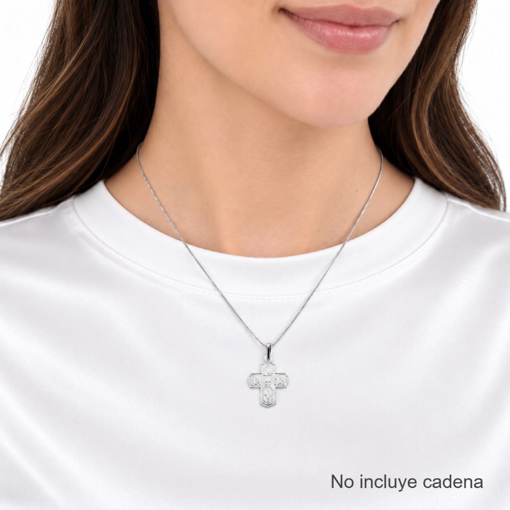 Dije Cruz 4 Vías - Plata