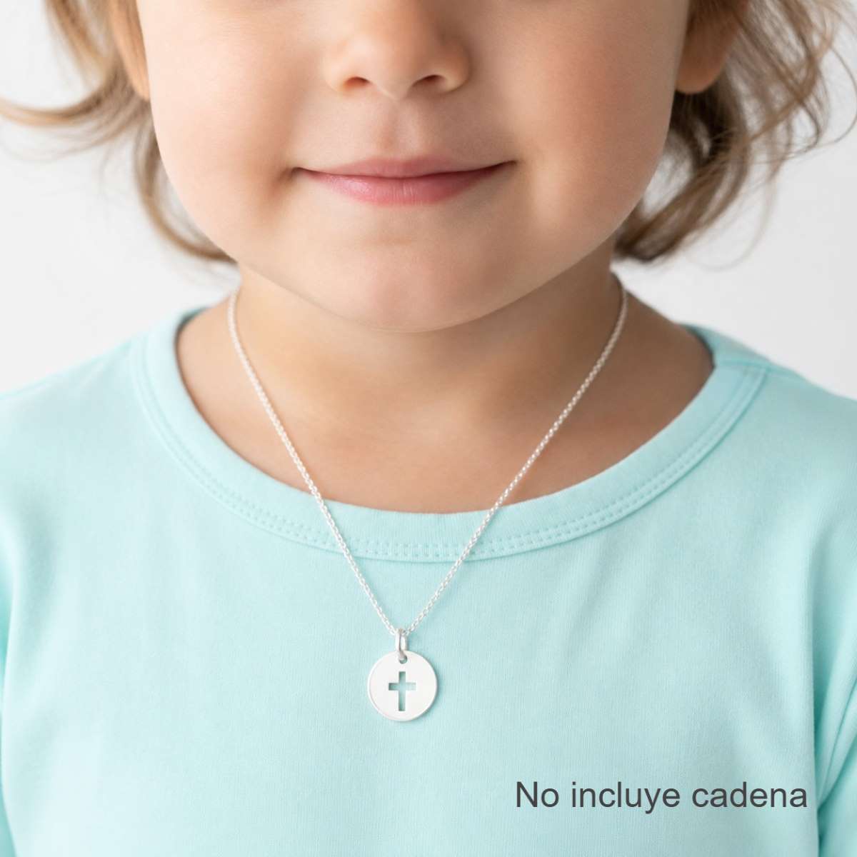 Dije Redondo Cruz Mini - Plata
