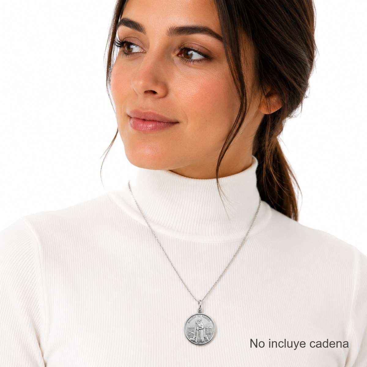 Dije San Martín de Porres 21mm - Plata