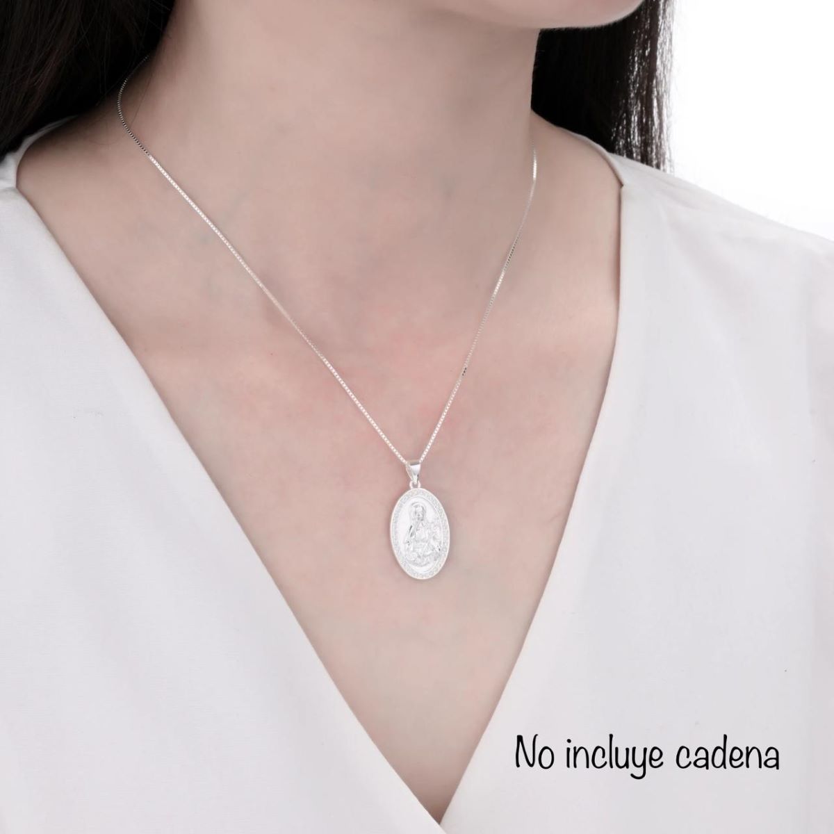 Dije Santa Lucía Brillos - Plata