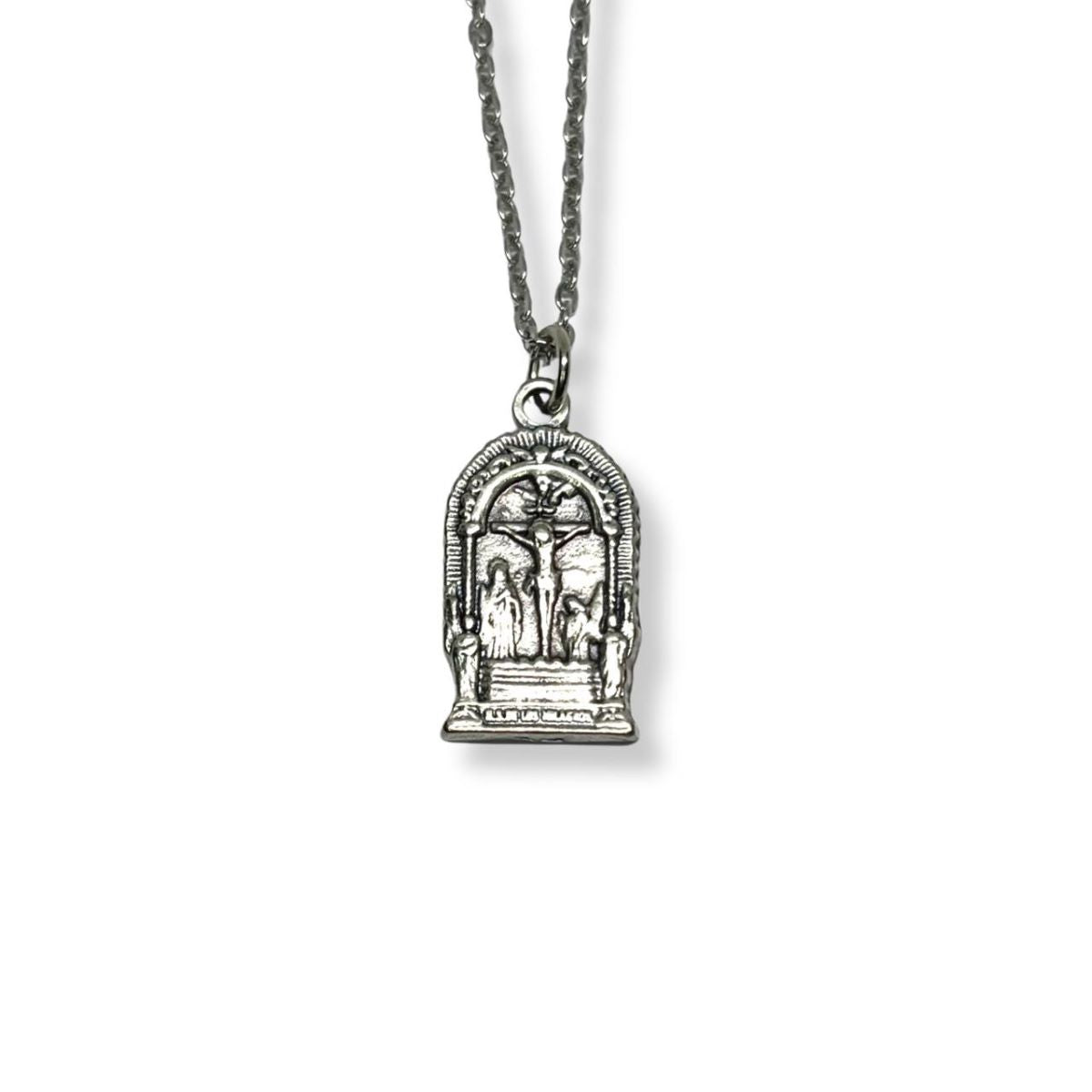 Dije Señor de los Milagros y Cadena - Metal