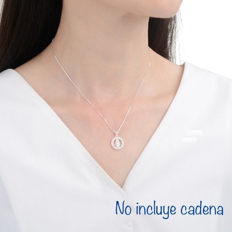 Dije Virgen de Guadalupe Brillos - Plata