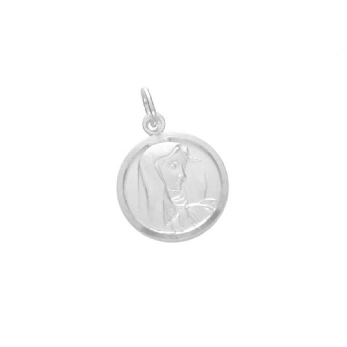Dije Medalla Virgen La Dolorosa 17mm - Plata