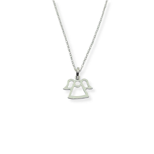 Dije Angel de la Guarda y Cadena - Plata