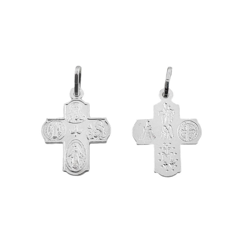 Dije Cruz 4 Vías - Plata