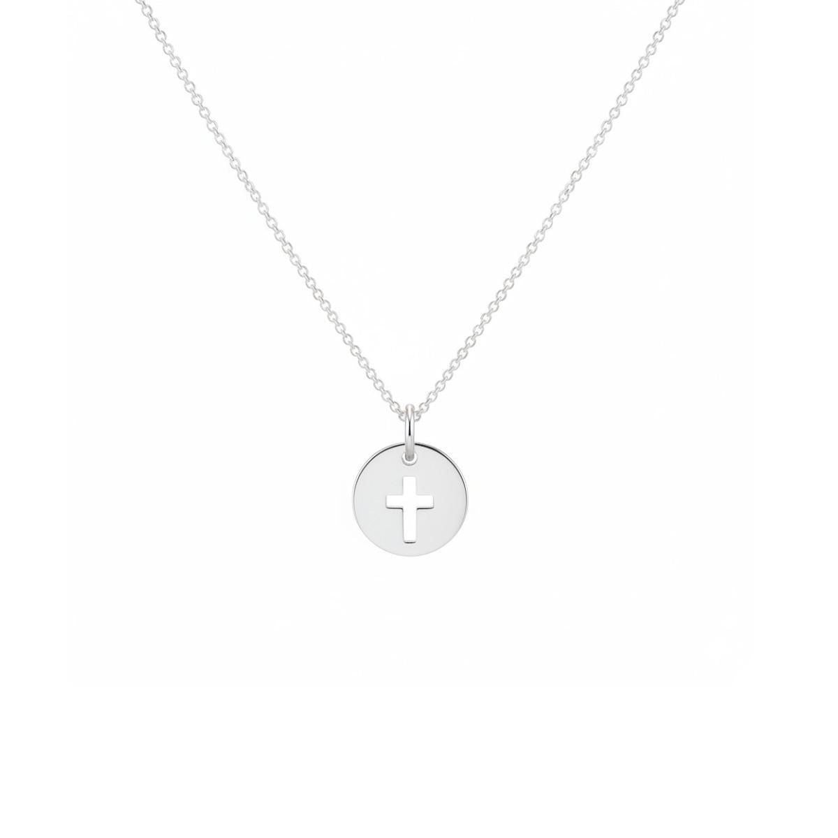 Collar Cruz Mini - Plata