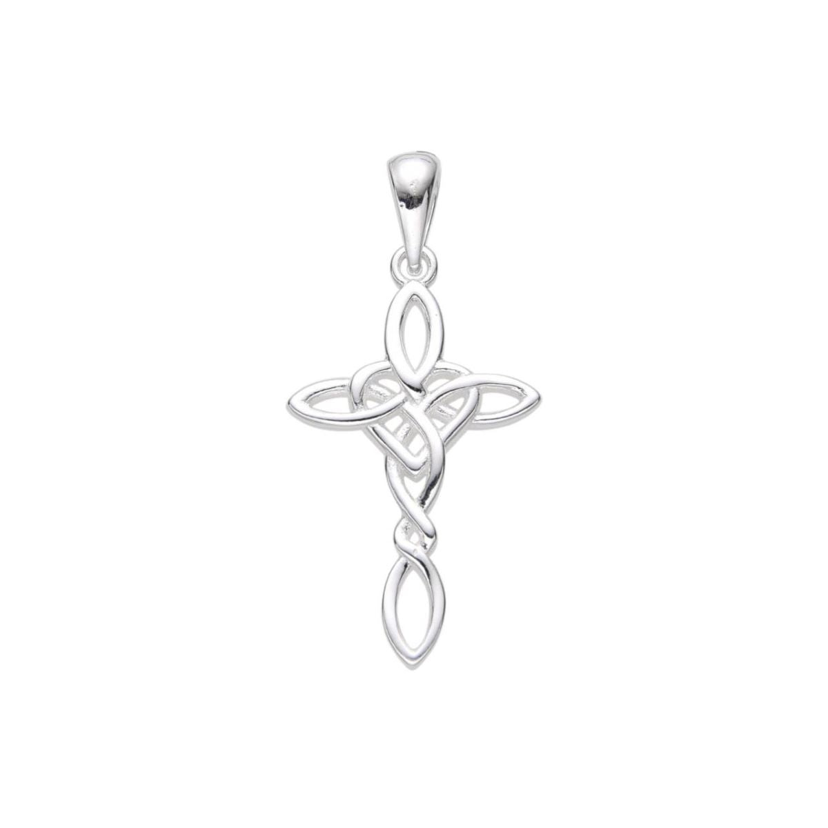 Dije Cruz Corazón - Plata