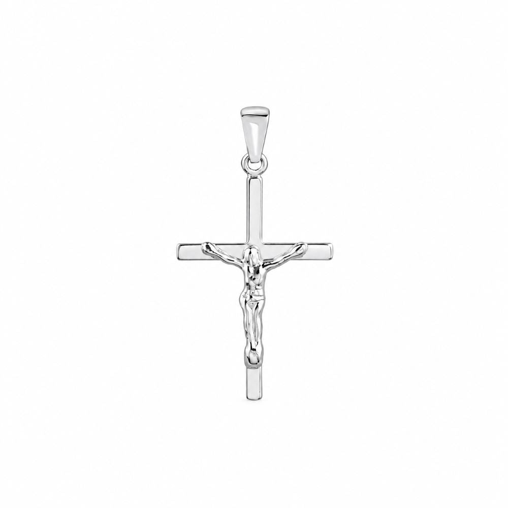 Dije Cruz Lisa Cristo - Plata