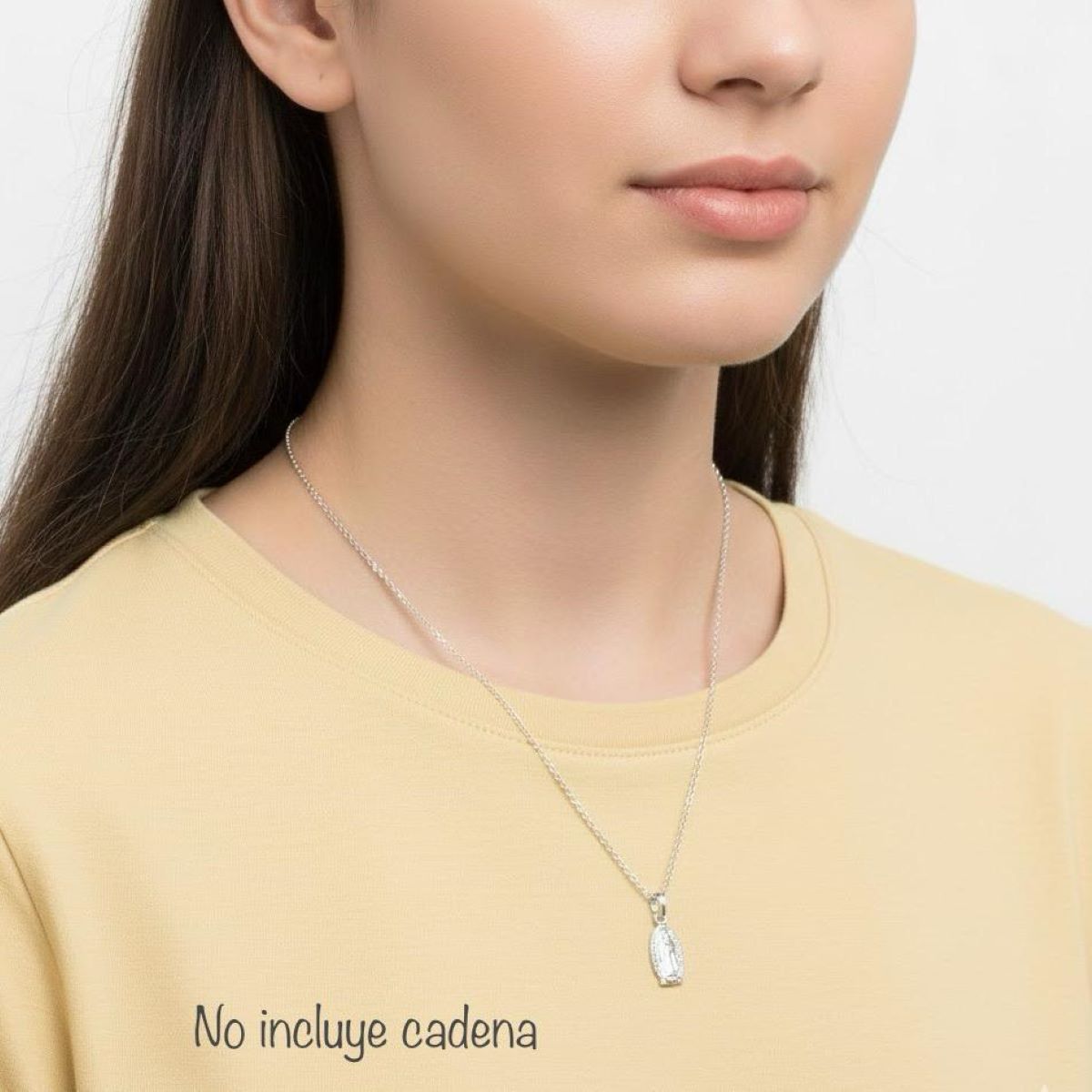 Dije Virgen de Guadalupe Chico - Plata
