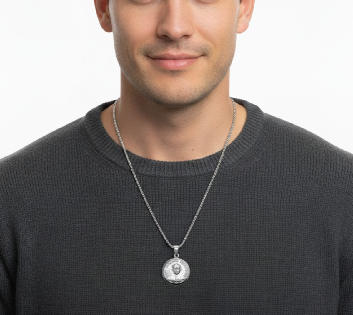 Dije de José Gregorio Hernández y Cadena - Plata