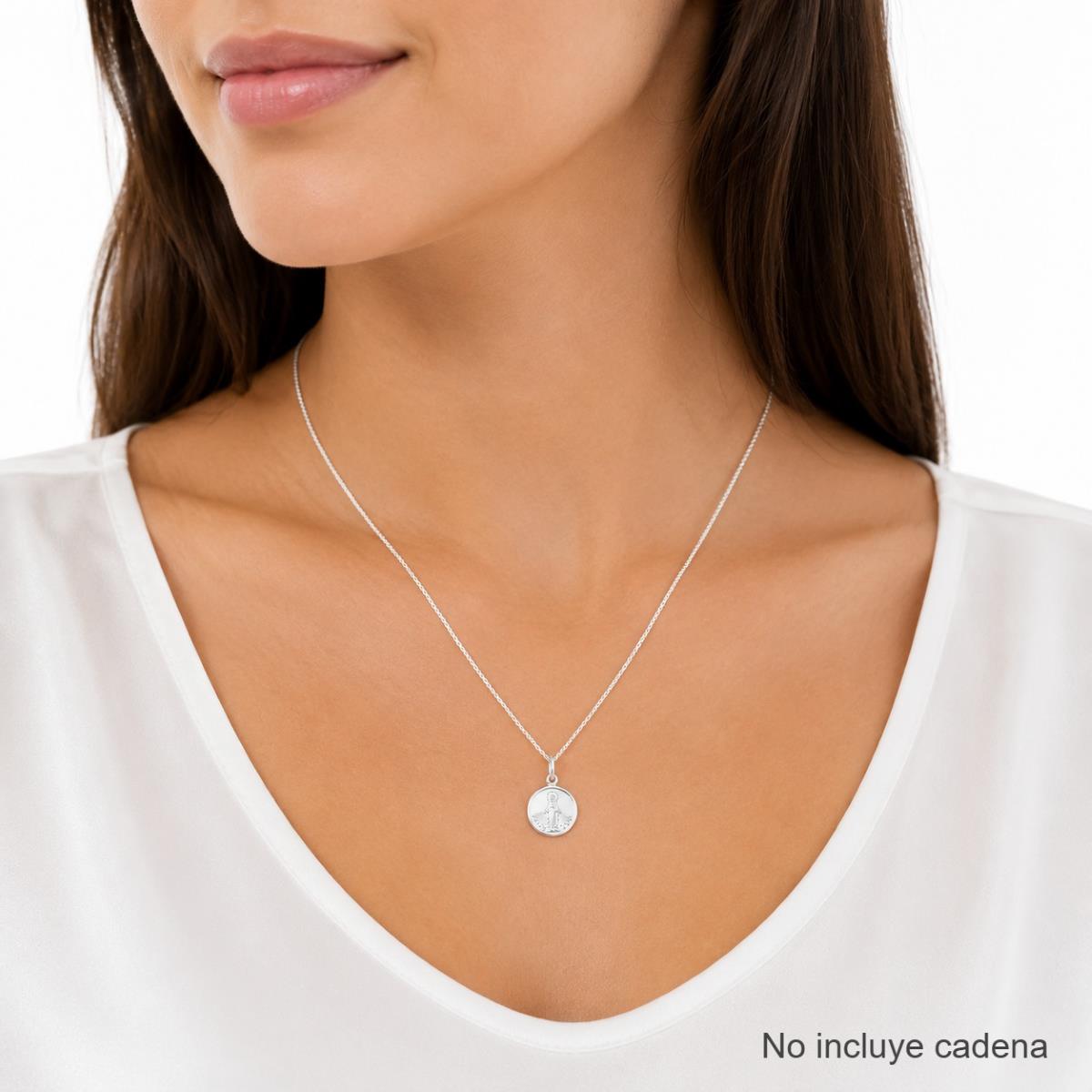 Dije Virgen Medalla Milagrosa 12mm - Plata