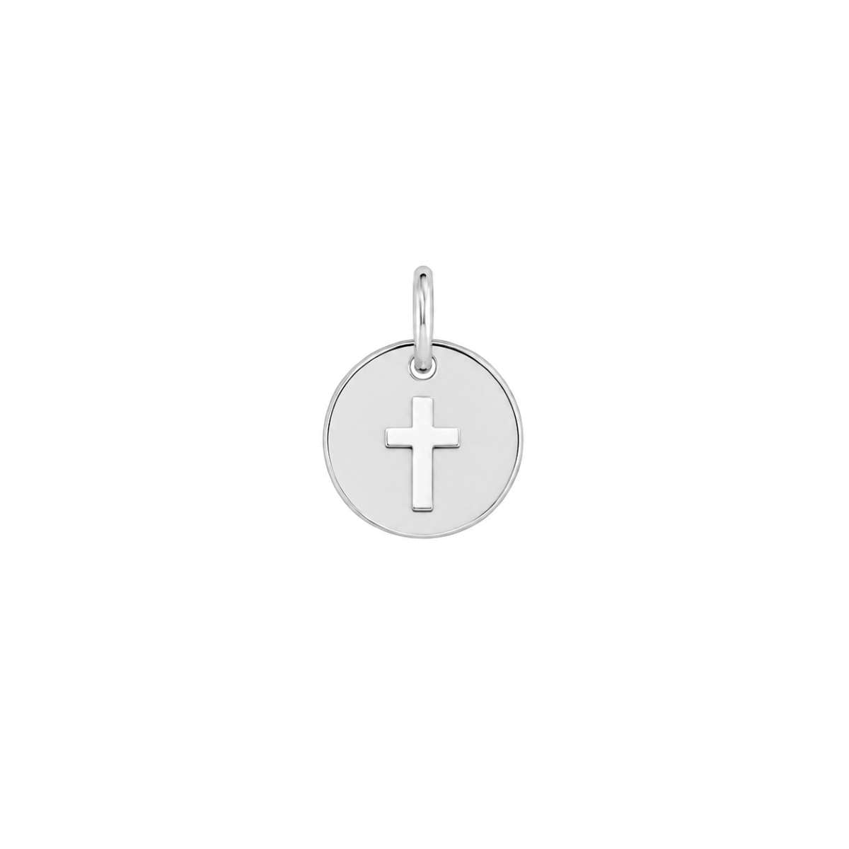 Dije Redondo Cruz Mini - Plata