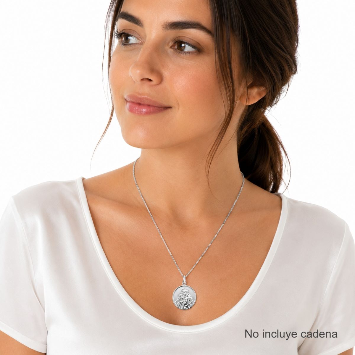 Dije San Antonio 21mm - Plata