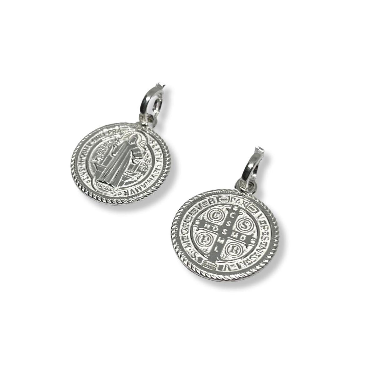 Dije San Benito Soga 21mm - Plata