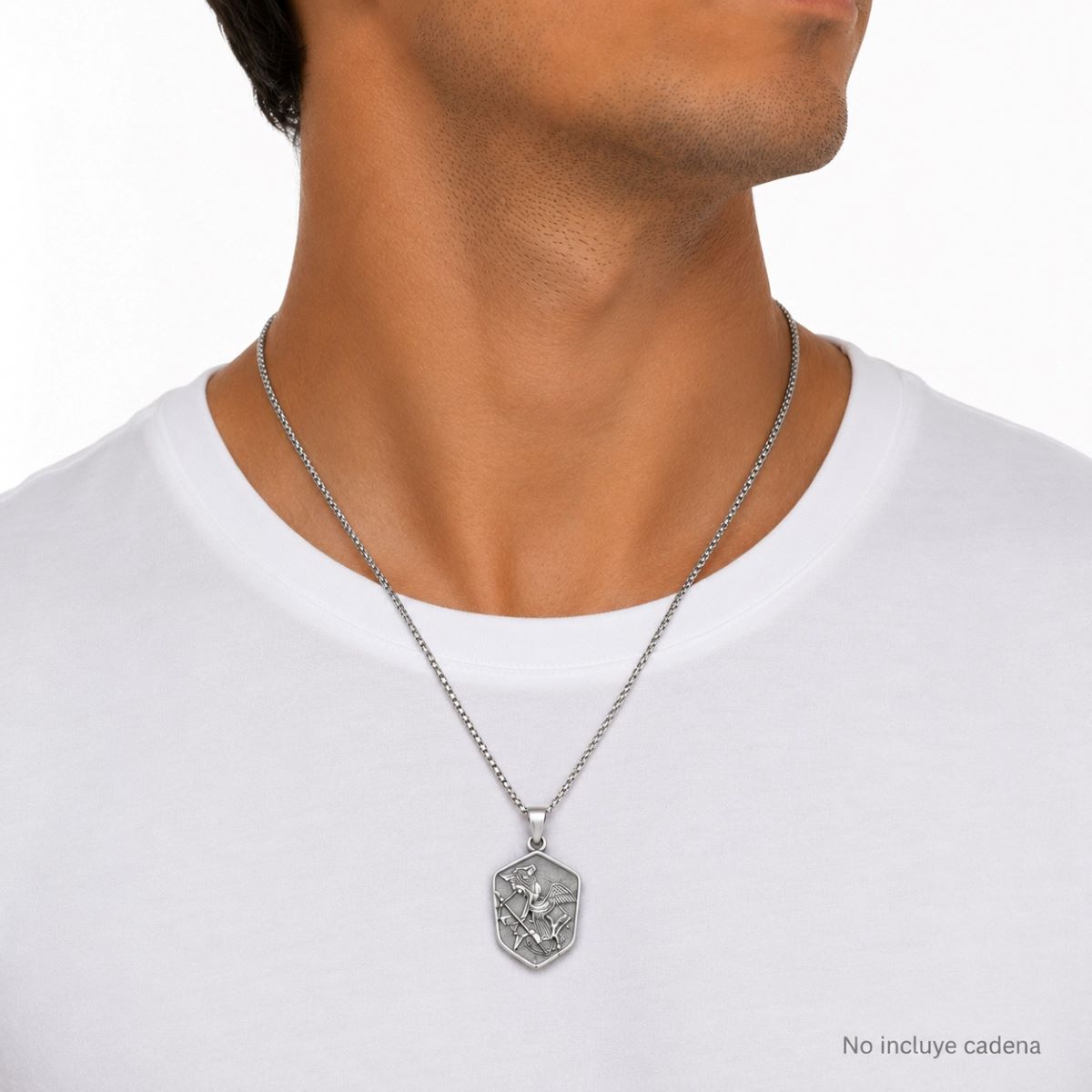 Dije San Miguel Arcangel - Plata