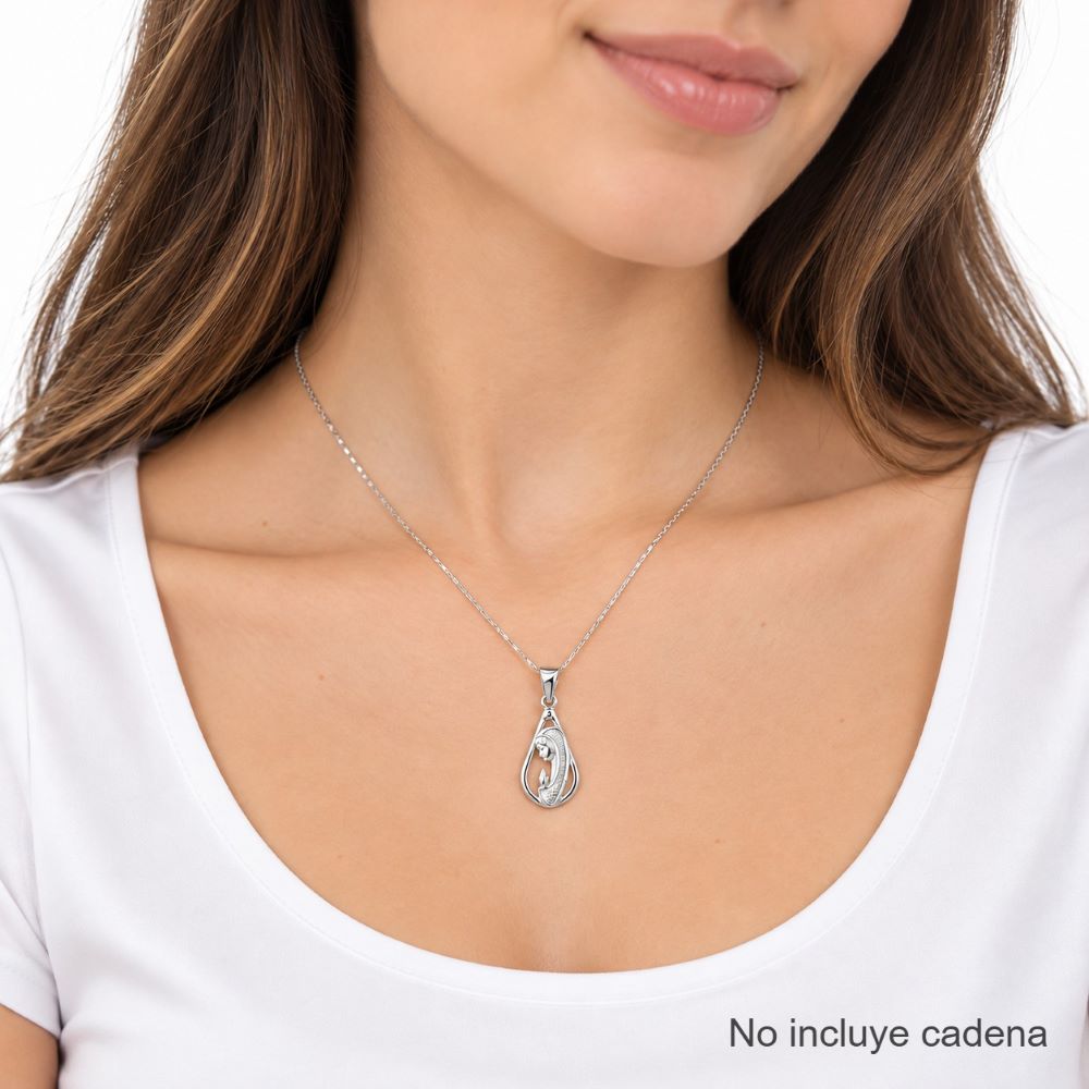 Dije Virgen Rezando - Plata