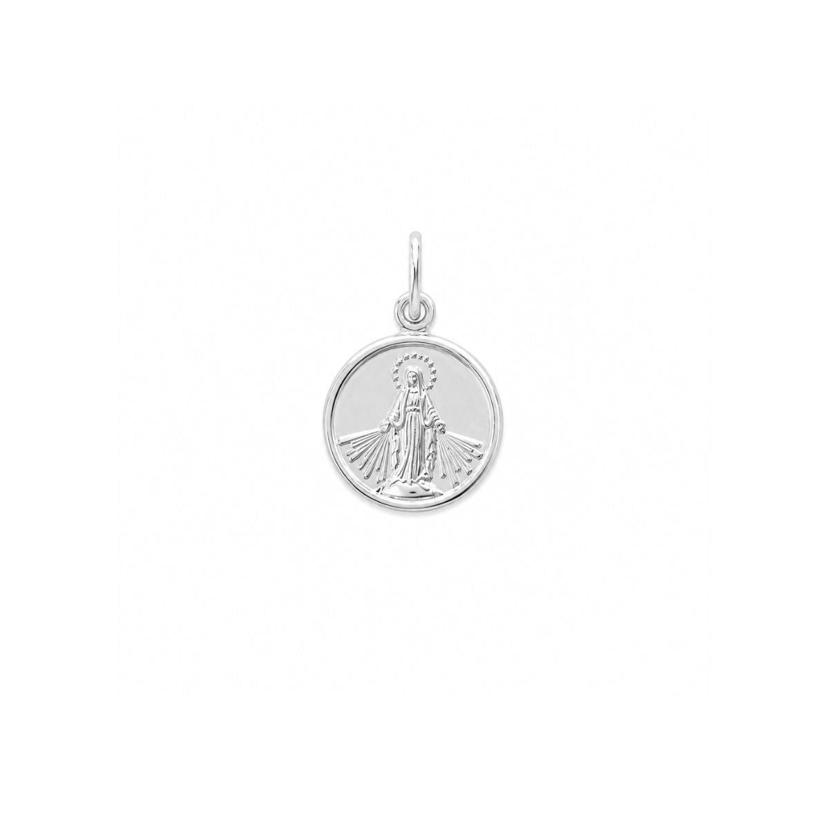 Dije Virgen Medalla Milagrosa 12mm - Plata